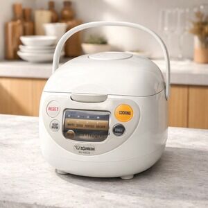 Zojirushi NS-WXC10 Micom Rice Cooker and Warmer 5.5 Cup White Kitchen appliance